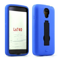 LG Volt LS740 Armor Hybrid Stand Case (Blue Black)